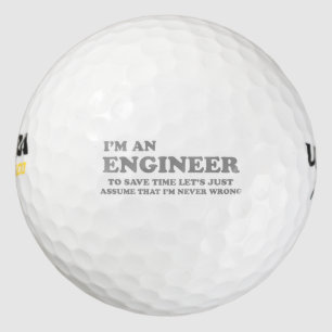 I'm an engineer golf balls