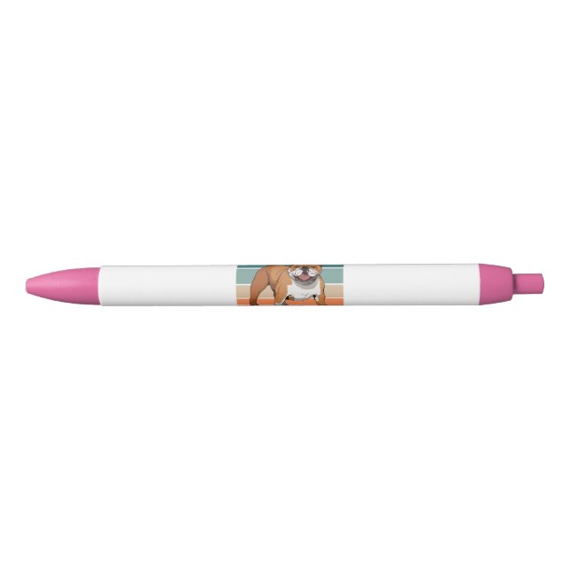Im an English Bulldog Funny Dog Owner Black Ink Pen (Front)