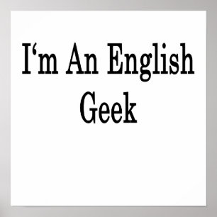 I'm An English Geek Poster