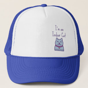 I'm an Indoor Cat Funny Humour Cat Lover Trucker Hat