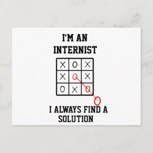 Im An Internist I Always Find A Solution  Postcard