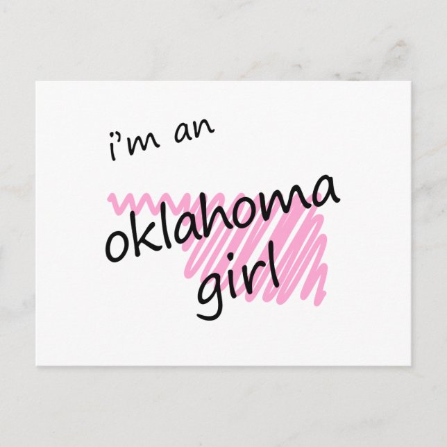 I'm an Oklahoma Girl Postcard (Front)