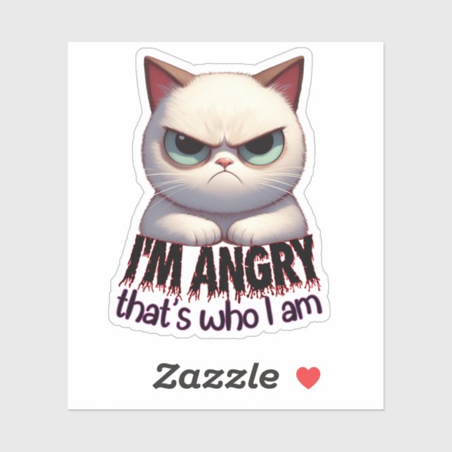 ı'm angry,crazy cat (Sheet)