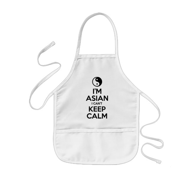 I'm Asian I Can't Keep Calm Kids Apron (Front)