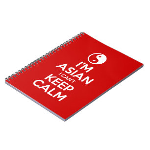 I'm Asian I Can't Keep Calm Spiral Notebook
