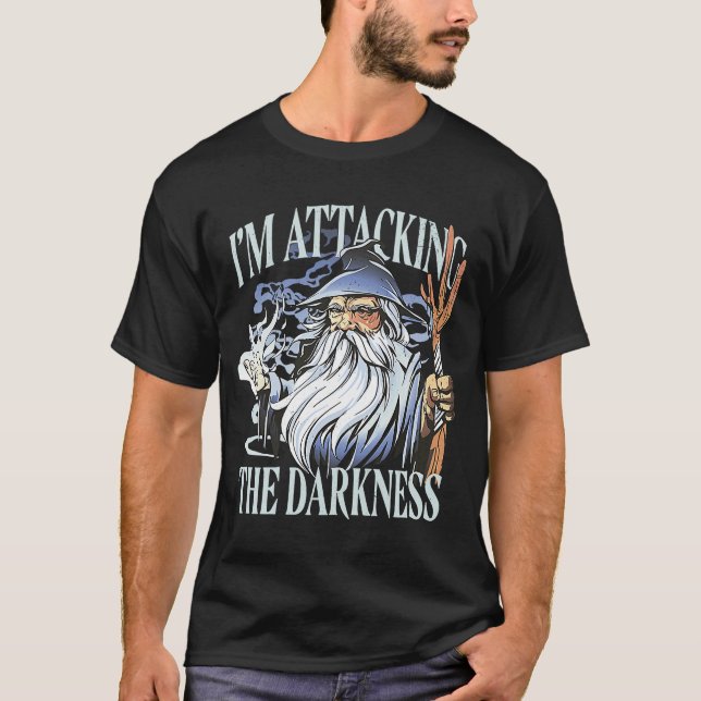 I'm attaching the Darkness Wizard Witch Retro Magi T-Shirt (Front)