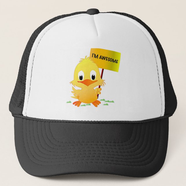I'm Awesome Chick Trucker Hat (Front)