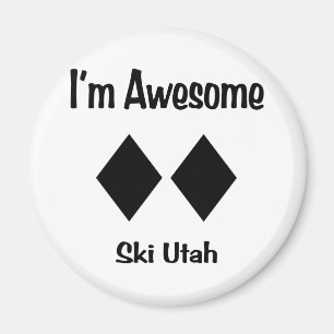 I'm Awesome Ski Utah Magnet