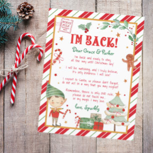 I'm Back Elf Welcome Hello Christmas Elf