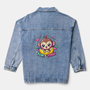 I'm bananas for you denim jacket
