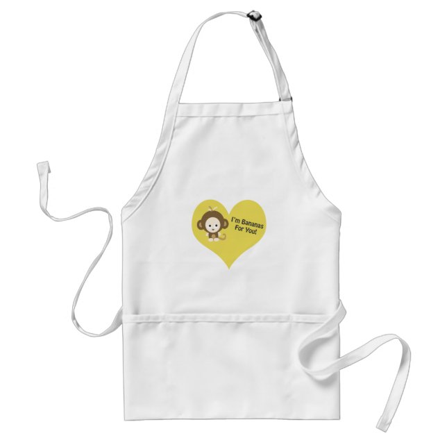Im Bananas for You Monkey Standard Apron (Front)