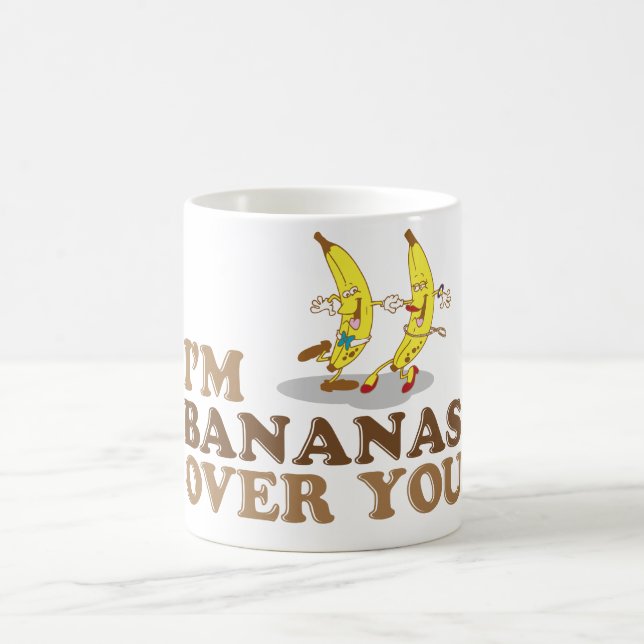 I'm Bananas Over You - Dancing Bananas Coffee Mug (Center)