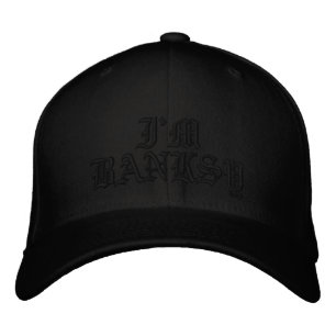 Im Banksy Olde English Black Flexfit Wool Cap