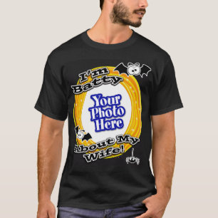 I'm Batty About My Wife Photo Black T-Shirt