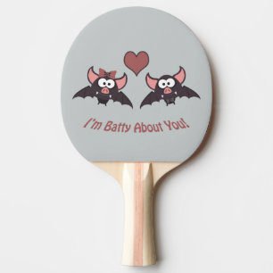 I'm Batty About you! Ping Pong Paddle