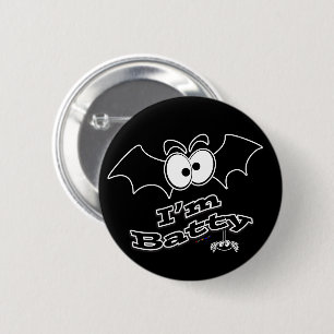 I'm Batty Crazy Eyes 6 Cm Round Badge