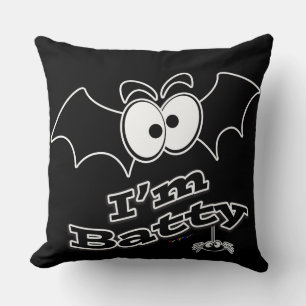 I'm Batty Crazy Eyes Cushion