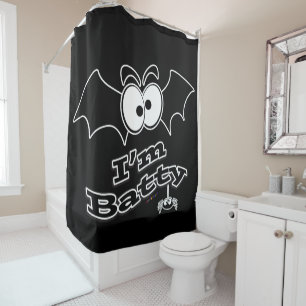 I'm Batty Crazy Eyes Shower Curtain
