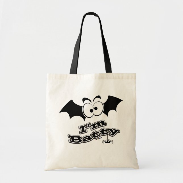I'm Batty Crazy Eyes Tote Bag (Front)