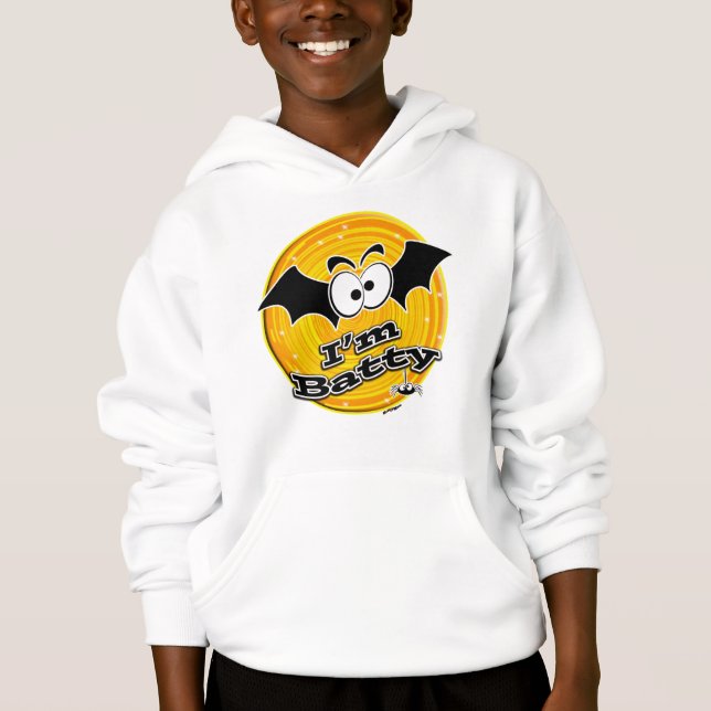 I'm Batty Orange and Yellow Swirl (Front)