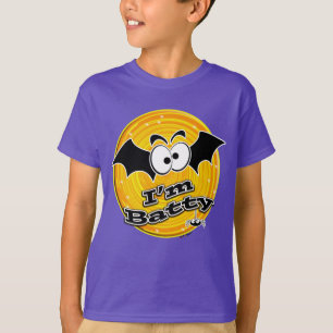 I'm Batty Orange and Yellow Swirl T-Shirt