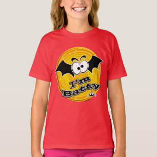 I'm Batty Orange and Yellow Swirl T-Shirt