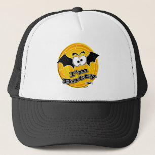 I'm Batty Orange and Yellow Swirl Trucker Hat