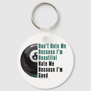 Im Beautiful Im Good 8 Ball Key Ring