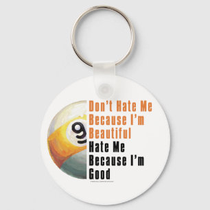 Im Beautiful Im Good 9 Ball Key Ring
