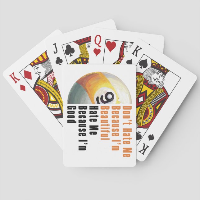 Im Beautiful Im Good 9 Ball Playing Cards (Back)