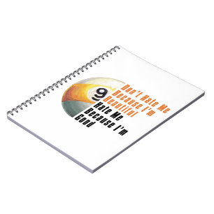Im Beautiful Im Good 9 Ball Spiral Notebook