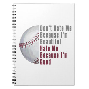 Im Beautiful Im Good Baseball Notebook