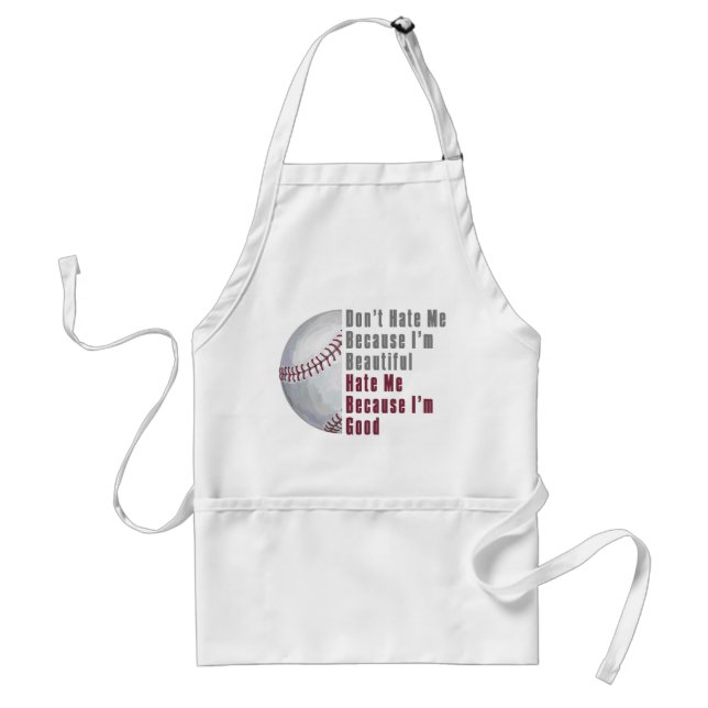 Im Beautiful Im Good Baseball Standard Apron (Front)