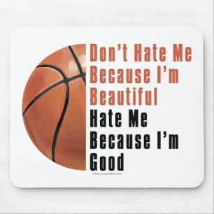 Im Beautiful Im Good Basketball Mouse Pad