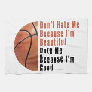 Im Beautiful Im Good Basketball Tea Towel