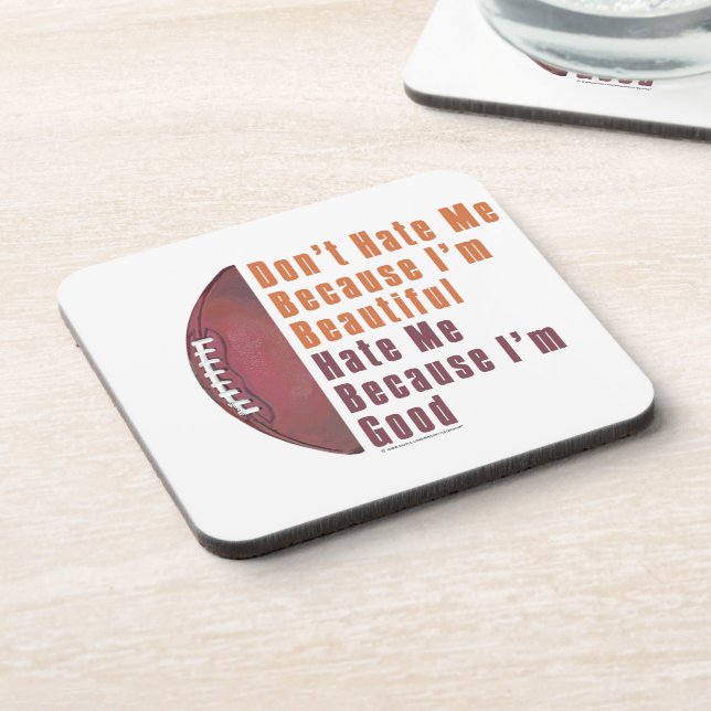 Im Beautiful Im Good Football Coaster (Left Side)