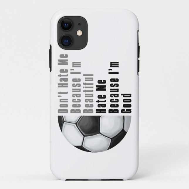 Im Beautiful Im Good Soccer Ball Case-Mate iPhone Case (Back)