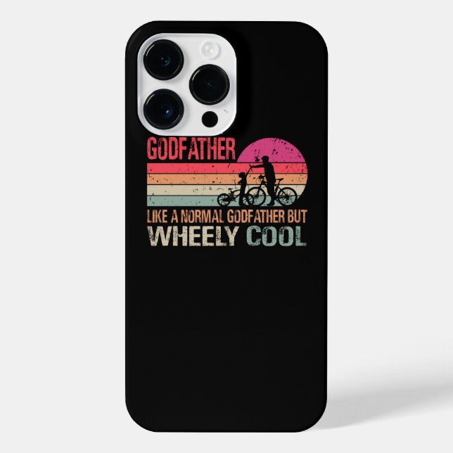 I'm Biker Godfather Fathers Day Wheely Cooler bicy iPhone Case (Back)
