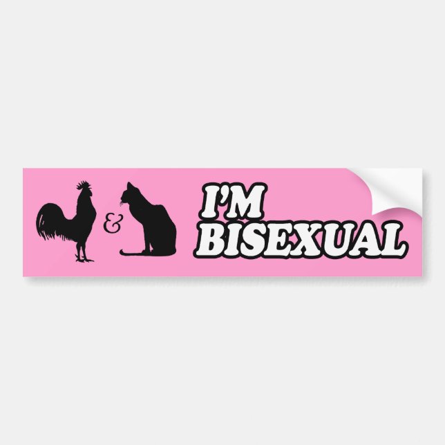 I'M BISEXUAL -.png Bumper Sticker (Front)
