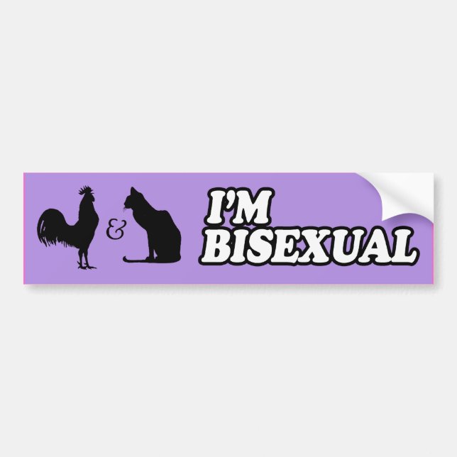 I'M BISEXUAL -.png Bumper Sticker (Front)