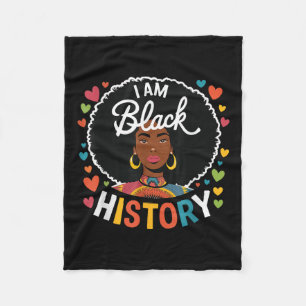 Im Black History Month African American History Ce Fleece Blanket