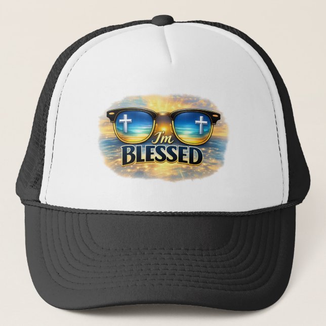 I'm Blessed - Christian Trucker Hat (Front)