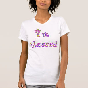 I'm Blessed Plaid Design T-Shirt