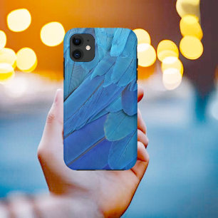 I'm blue - cool parrot feathers Case-Mate iPhone case