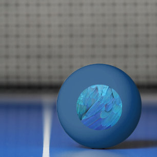 I'm blue - Macaw feathers Ping Pong Ball