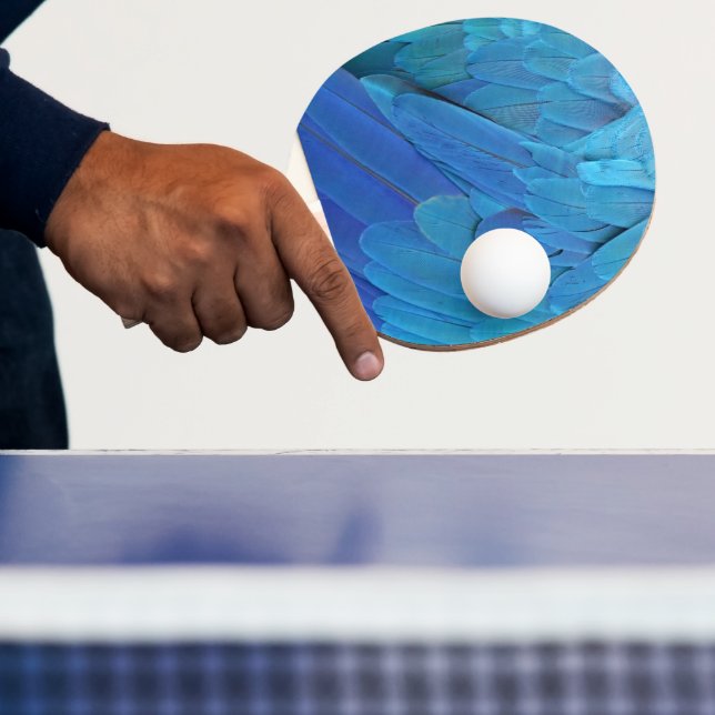 I'm blue - Macaw feathers Ping Pong Paddle (Insitu)