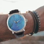 I'm blue - Macaw feathers Watch<br><div class="desc">Detail photo from blue macaw feathers - wonderful blue colour! Great natural feather design. For all parrot lovers! Blue parrot feathers for those who like it extraordinary! An eye-catcher! Designed with love by Marions Artwork. You can customise the design or transfer it to another product! Change the size, add text,...</div>