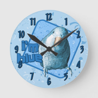 I'm Blue Quaker Parakeet Clock