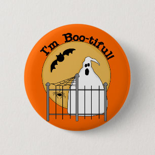 I'm Boo-tiful Halloween T-shirts and Gifts 6 Cm Round Badge