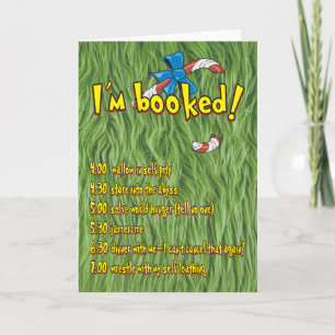 I'm Booked! Christmas Daily Planner Greeting Holiday Card